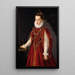 Portrait einer jungen Dame - Sofonisba Anguissola — gerahmtes Bild an der Wand