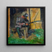 Soldat der Miliz beim Singen - Hiasl Maier-Erding — Wandpräsentation des Kunstwerks