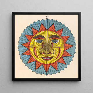Soleil avec un design de lanterne à auréole épineuse - Anonyme