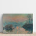 Reproduktion des Gemäldes Sonnenuntergang über der Seine in Lavacourt, Wintereffekt - Claude Monet