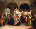 Die Feier der Freude am Gesetz in der Synagoge von Livorno in Italien - Solomon Alexander Hart — Ansicht des Kunstwerks