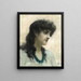 Portrait einer Dame - Solomon Joseph Solomon — gerahmtes Bild an der Wand