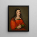 Selbstporträt - Sophie Reinhard — gerahmtes Bild an der Wand
