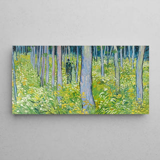 Unterholz mit zwei Figuren - Vincent van Gogh | Kunstdruck Gemälde Wanddekoration Poster Kopie