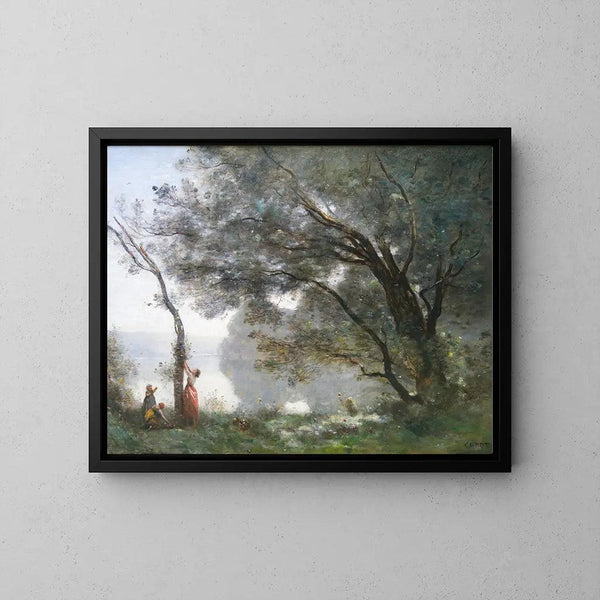 Reproduktion des Gemäldes Jean-Baptiste-Camille Corot Souvenir de Mortefontaine Gemälde