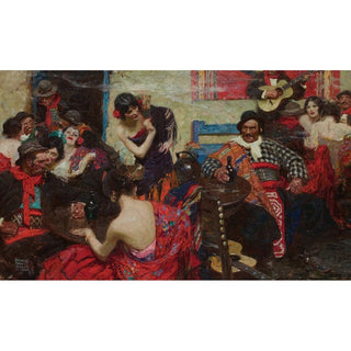 Spanish Tavern - Dean Cornwell | Reproduction Tableau Décoration murale affiche copie