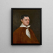 Portrait eines traditionellen Edelmanns, der als Bruder von Francisco de Goya gilt - Spanische Schule — gerahmtes Bild an der Wand