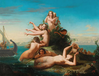 Spanish School - The sirens call for Odysseus.webp