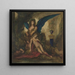 Sphinx in einer Höhle, König, Dichter und Krieger - Gustave Moreau — gerahmtes Bild an der Wand