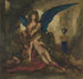 Sphinx in einer Höhle, König, Dichter und Krieger - Gustave Moreau — Ansicht des Kunstwerks