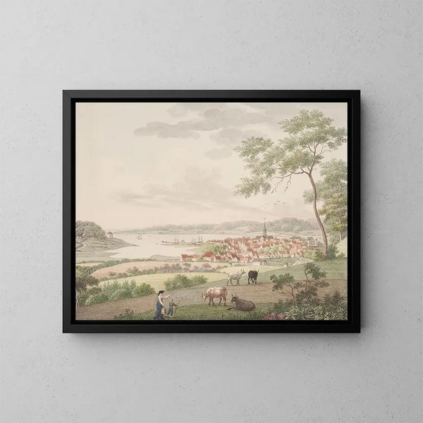 Apenrade - Søren L. Lange — gerahmtes Bild an der Wand