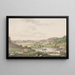 Christiansfeld Gemälde auf der Ostseite - Søren L. Lange — gerahmtes Bild an der Wand