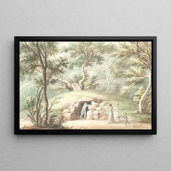 Tombeau près de Jægerspris - Søren L. Lange — gerahmtes Bild an der Wand