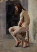 Männliches Akt-Gemälde - Stanisław Dębicki — Ansicht des Kunstwerks