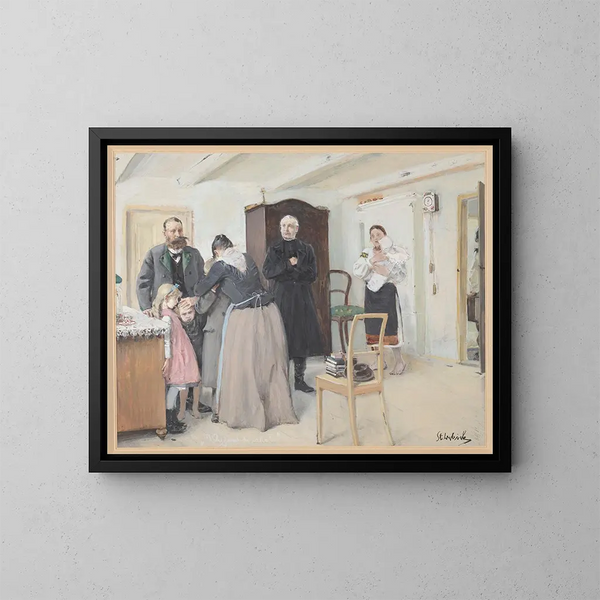 Reise ans Meer - Stanisław Dębicki — gerahmtes Bild an der Wand