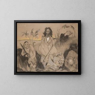 Monolog der Totengräber - Stanisław Ignacy Witkiewicz — gerahmtes Bild an der Wand