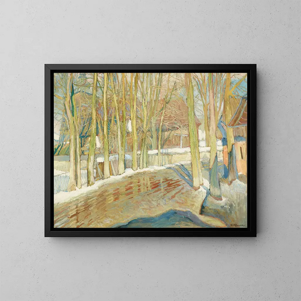 Dégel - Stanisław Kamocki — gerahmtes Bild an der Wand