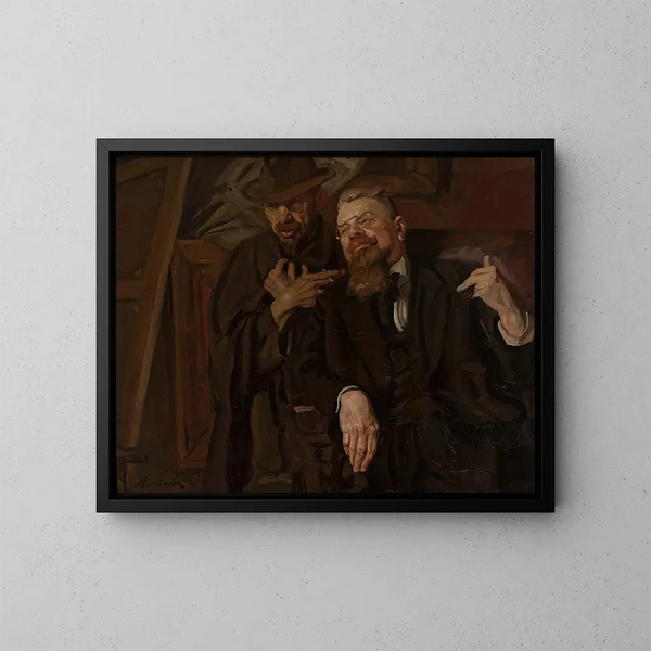 Diskussion - Stanisław Lentz — gerahmtes Bild an der Wand