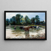 von Vaches pataugeant dans la rivière - Stanisław Masłowski — gerahmtes Bild an der Wand