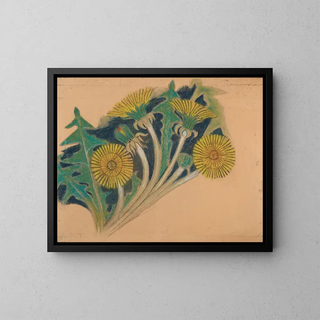 Blumenwiesen-Kunstdruck. Wanddekoration für die Kirche von Bieczu - Stanisław Wyspiański — gerahmtes Bild an der Wand