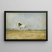 Ein Pflugpferd in einem Feld - Stanislas Lépine — gerahmtes Bild an der Wand