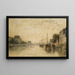 Kanal Saint-Denis, Paris - Stanislas Lépine — gerahmtes Bild an der Wand