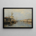 Der Hafen von Rouen - Stanislas Lépine — gerahmtes Bild an der Wand