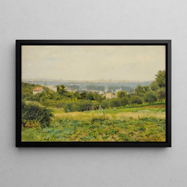 Die Höhen von Meudon - Stanislas Lépine — gerahmtes Bild an der Wand