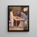 Jesus und sein Haus in Nazareth - Stecher Litho & Co.. — gerahmtes Bild an der Wand