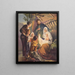 Jesus liegend in einer Krippe - Stecher Litho & Co.. — gerahmtes Bild an der Wand