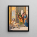 Pierre et Jean im Tempel - Stecher Litho & Co.. — gerahmtes Bild an der Wand