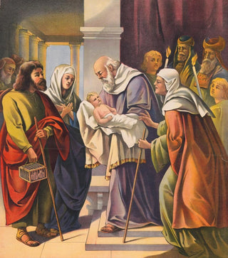 Stecher Litho Co - The presentation of the child jesus in the temple.webp