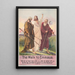 Die Wanderung nach Emmaus - Stecher Litho Co — gerahmtes Bild an der Wand