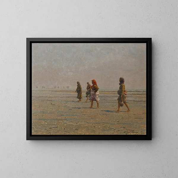 Frauen in Tränen - Stefan Simony — gerahmtes Bild an der Wand