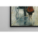 Reproduktion des Gemäldes Straßenszene mit Frau, Berlin von Lesser Ury