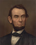 Portrait im Halbprofil von Abraham Lincoln mit Bart - Strobridge Co Lith — Ansicht des Kunstwerks