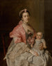 Portrait einer Mutter und ihres Kindes - Atelier von Allan Ramsay — Ansicht des Kunstwerks