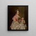 Portrait einer Mutter und ihres Kindes - Atelier von Allan Ramsay — gerahmtes Bild an der Wand