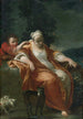 Eine Hirtin, die sich ausruht, während ein junger Junge ihr ins Ohr kitzelt - Atelier von Giuseppe Maria Crespi — Ansicht des Kunstwerks