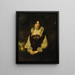Portrait von Fanny Kemble - Stil von Thomas Lawrence — gerahmtes Bild an der Wand