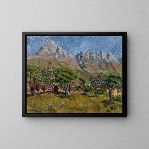 Berg der Tafel - Sulho Sipilä — gerahmtes Bild an der Wand