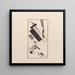 Suprematismus Dynamisch - Kazimir Malevich — gerahmtes Bild an der Wand