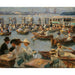 Reproduktion des Gemäldes Sur l'Alster à Hambourg - Max Liebermann