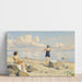 Reproduktion des Gemäldes Sur la plage - Paul Fischer