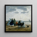 am Strand von Dieppe - Eugène Boudin — gerahmtes Bild an der Wand