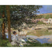 Reproduktion des Gemäldes auf der Seine-Ufer, Bennecourt - Claude Monet