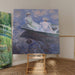 Reproduktion des Gemäldes Auf dem Boot - Claude Monet