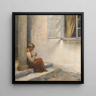 Sur le porche de Liselund - Peter Ilsted