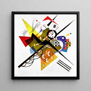 Reproduktion Gemälde | Sur blanc II - Wassily Kandinsky | Kunstdruck Gemälde Wanddekoration Poster Kopie