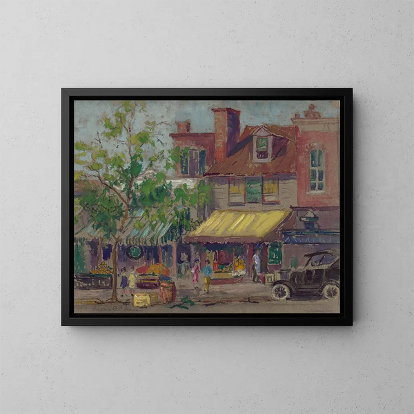 Pavé de la 22e rue à Washington DC - Susan Brown Chase — gerahmtes Bild an der Wand